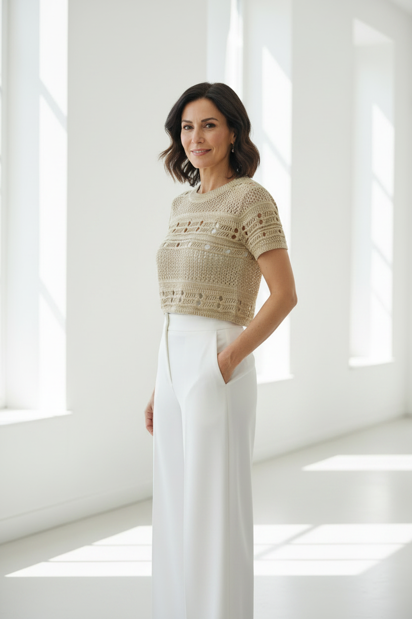 Top crochet - vista lateral