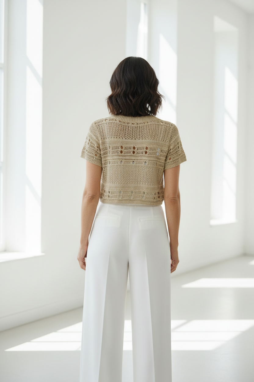 Top crochet - vista trasera