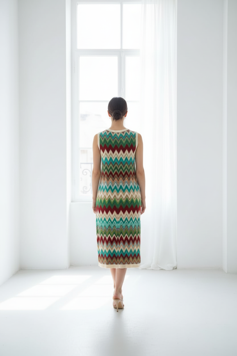 Top Missoni sin mangas - espalda