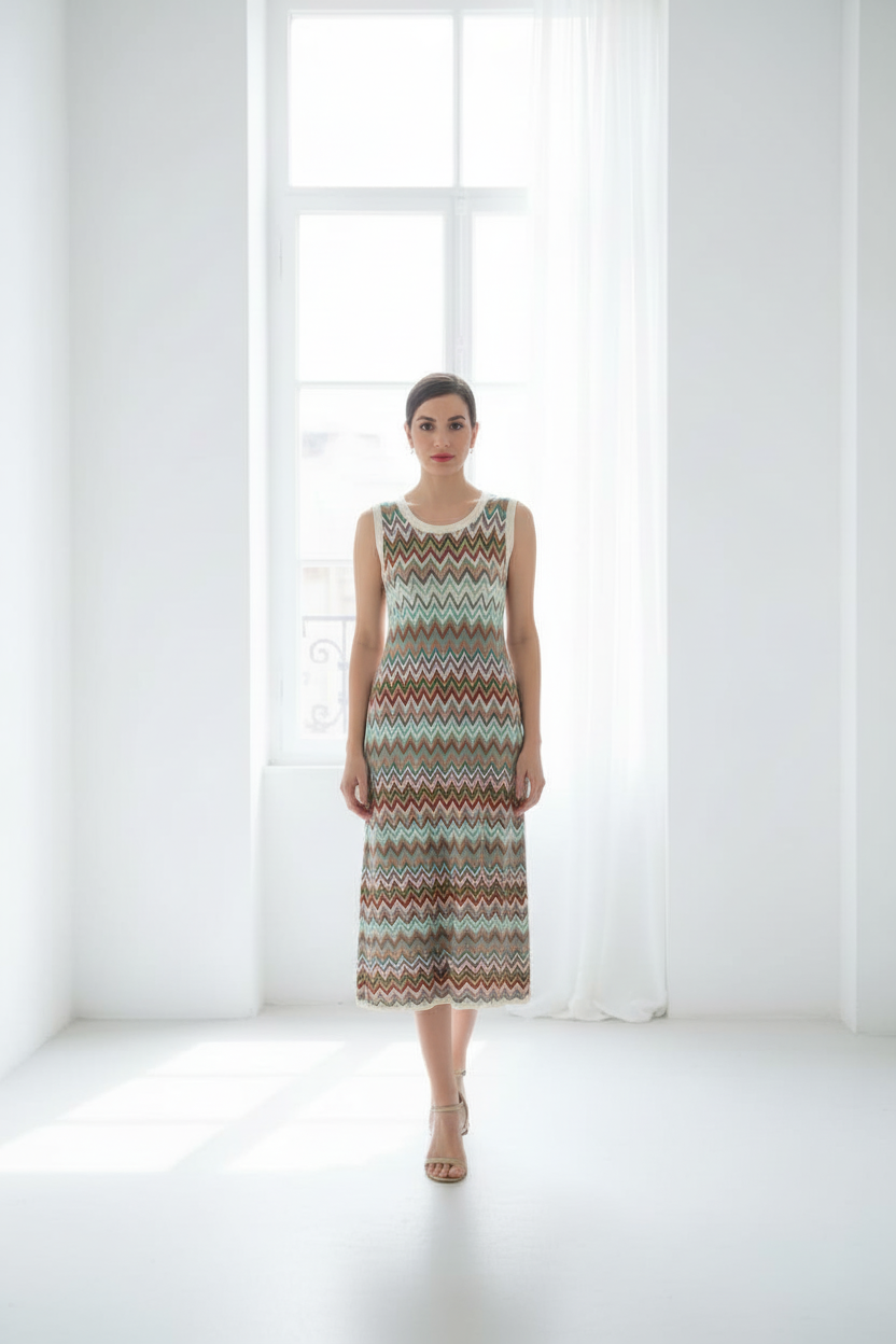 Top Missoni sin mangas - frontal