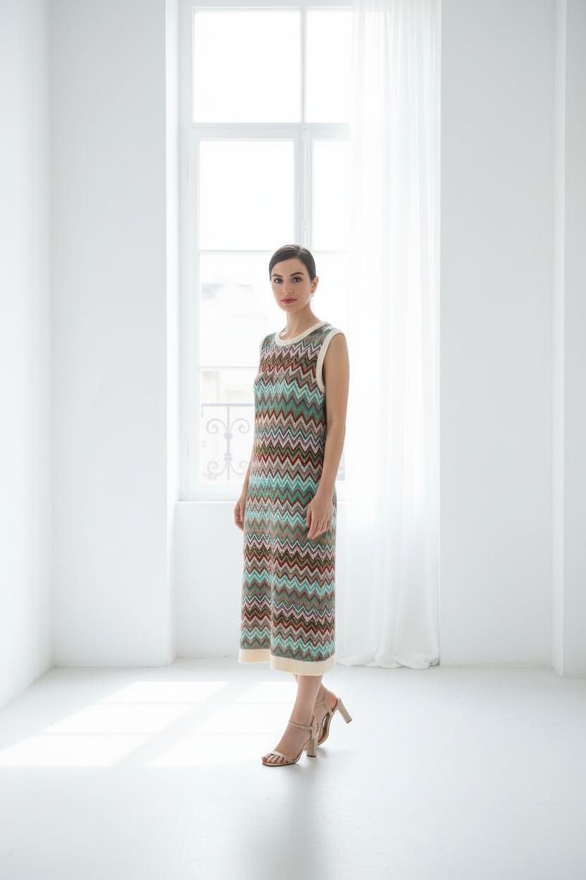 Top Missoni sin mangas - lateral