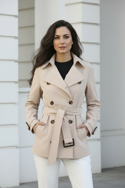 Trench beige modelo española