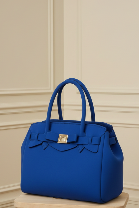 Bolso Birkin en neopreno azul klein grande