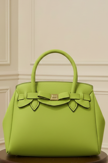 Bolso Birkin en neopreno verde pistacho grande