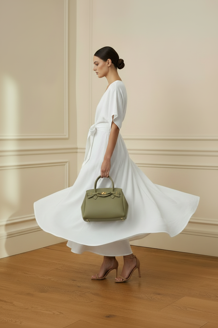 Vestido blanco - girando