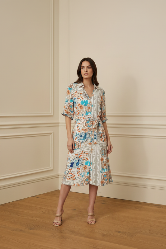 Vestido estampado sin pantalón