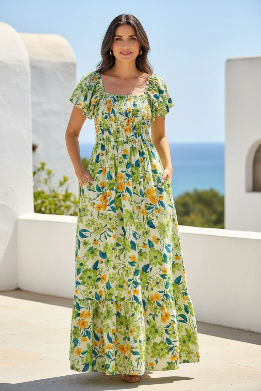 Vestido floral - frontal
