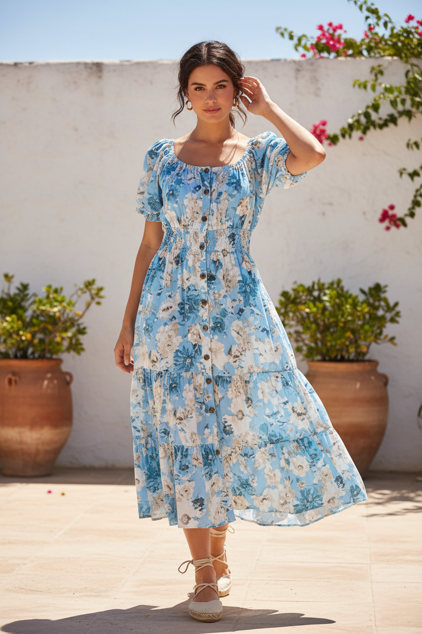 Vestido KK915 azul