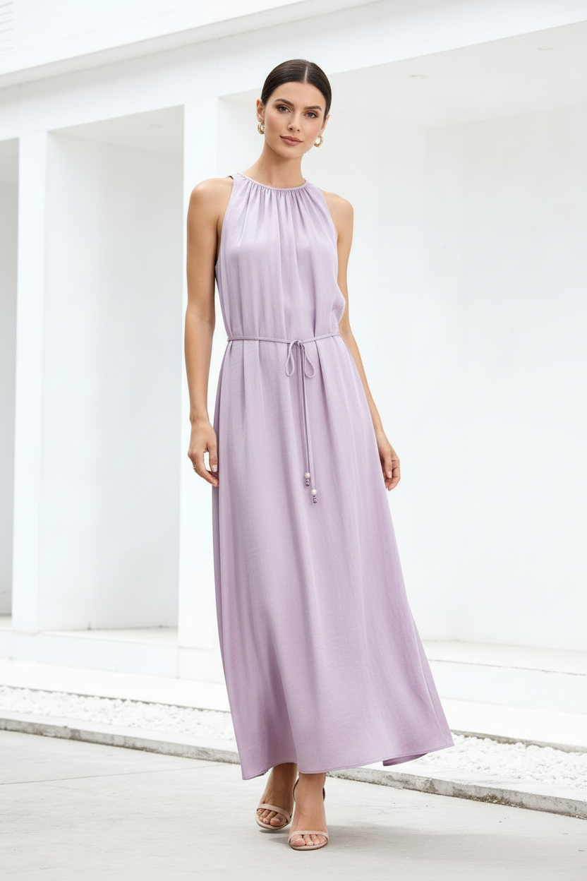 Vestido KM301 lila claro