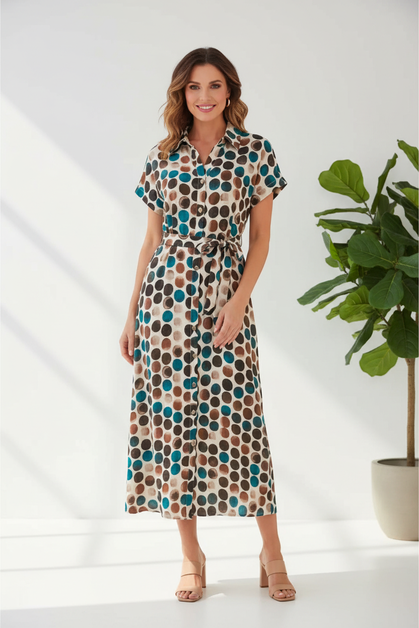 Vestido lunares frente