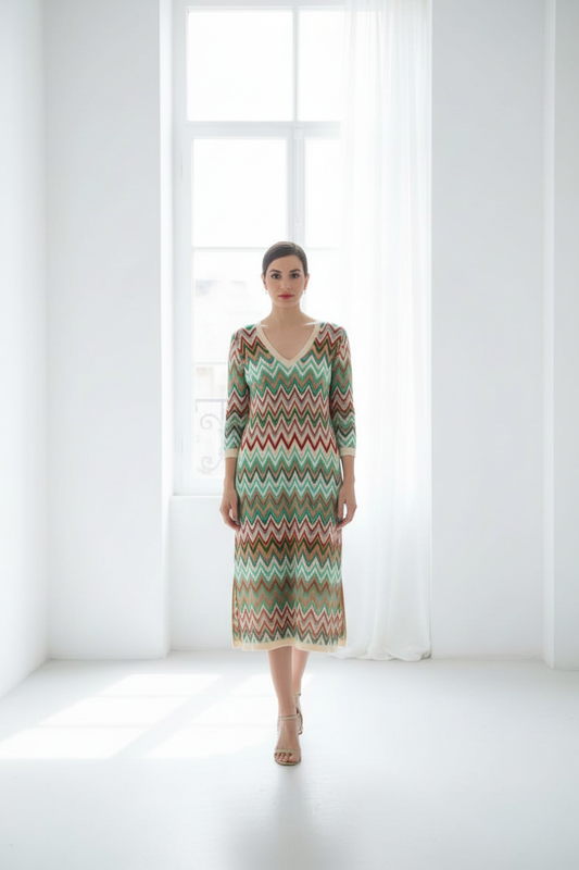 Vestido Missoni crudo - frontal