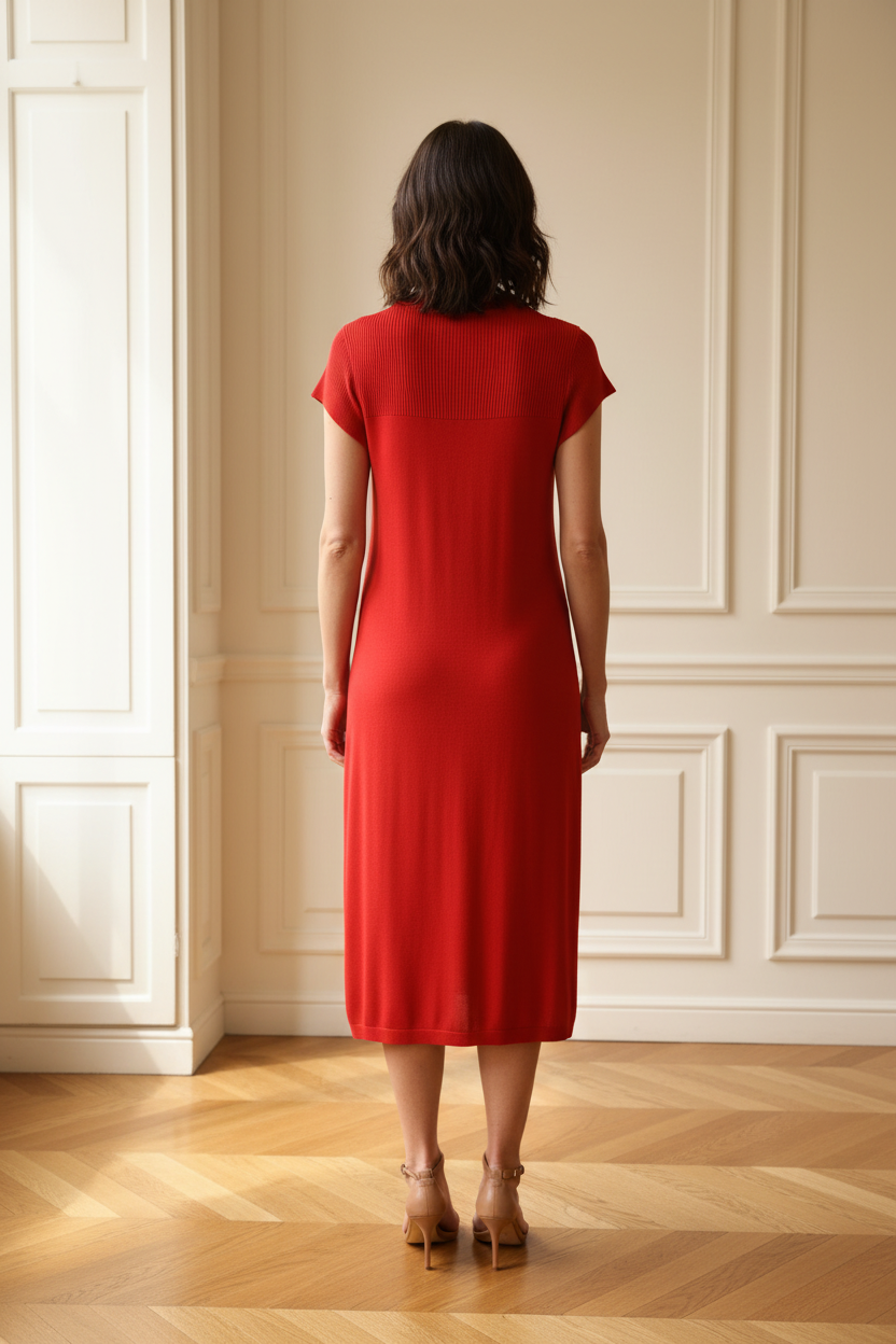 Vestido rojo - espalda